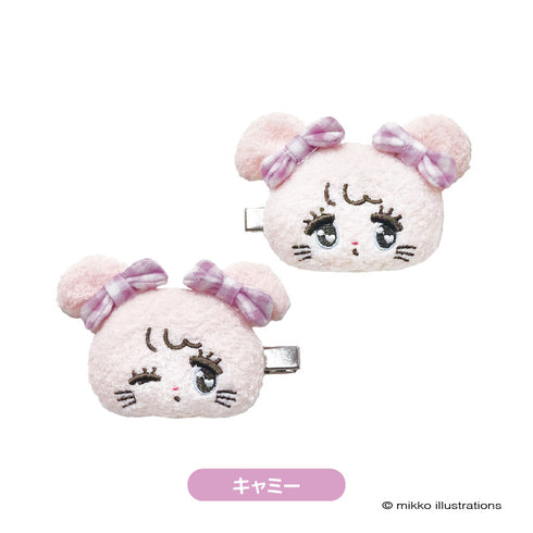 『mikko illustrations(ミッコ)』ぬいぐるみへアクリップ キャミー【202506再販】